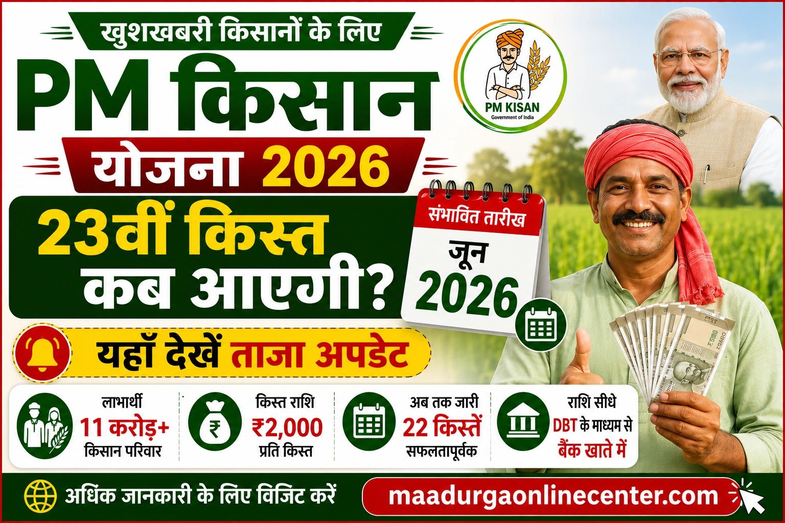 PM Kisan 23rd Installment Date 2026 News