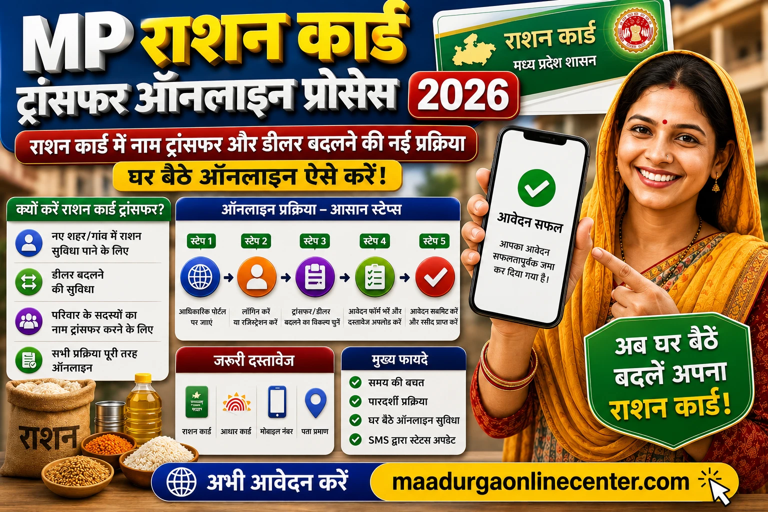 MP Ration Card Transfer