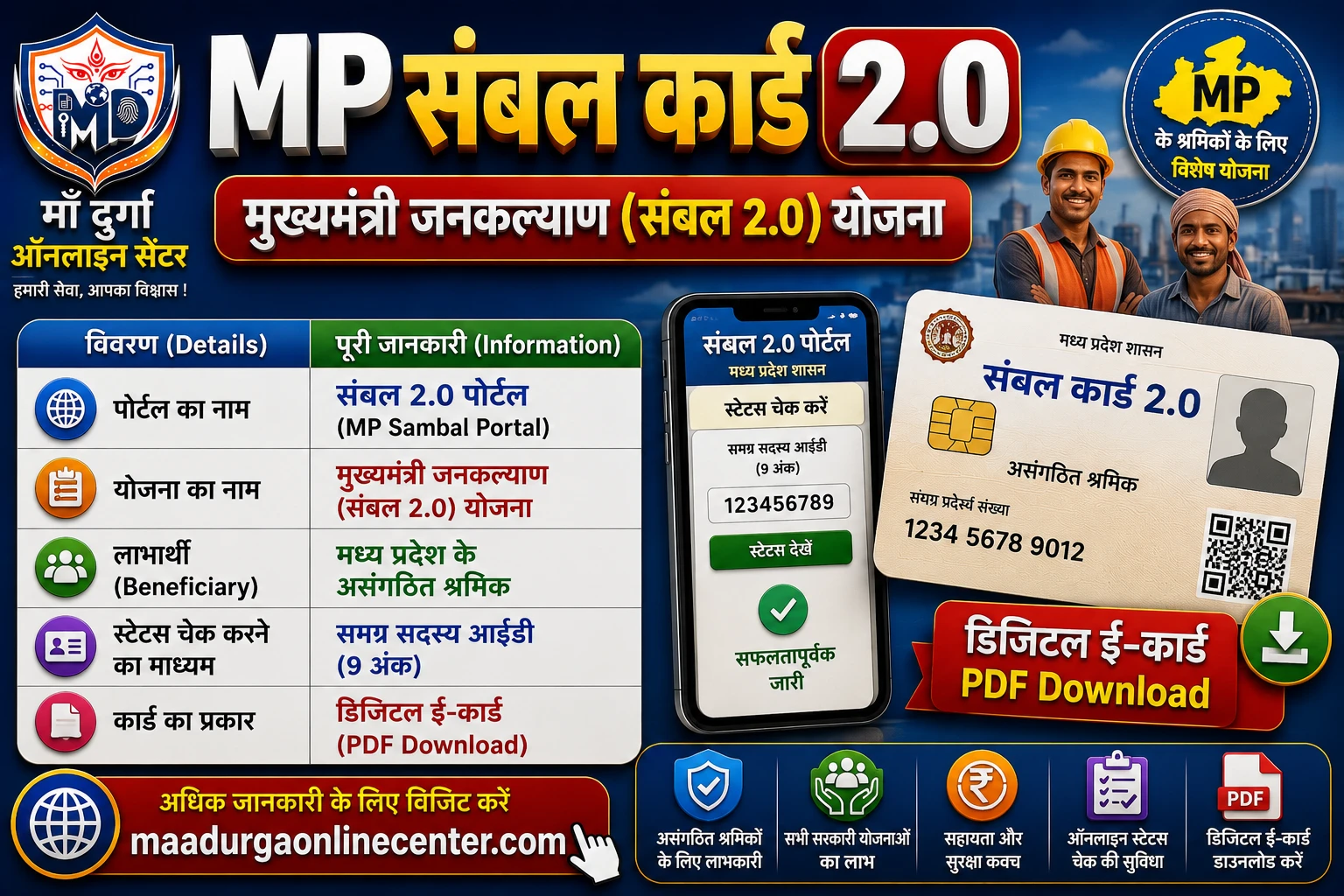 MP Sambal Card 2.0 Status Check Download 2026 Samagra ID Portal, Sambal Card 2.0 Status Check 2026
