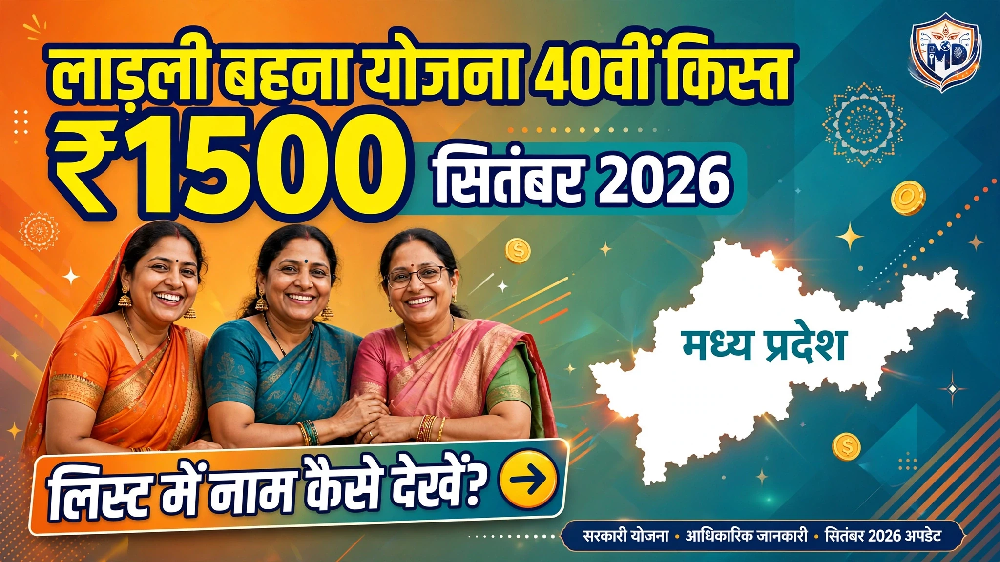 Ladli Behna Yojana 40th Kist September 2026 Status Check List