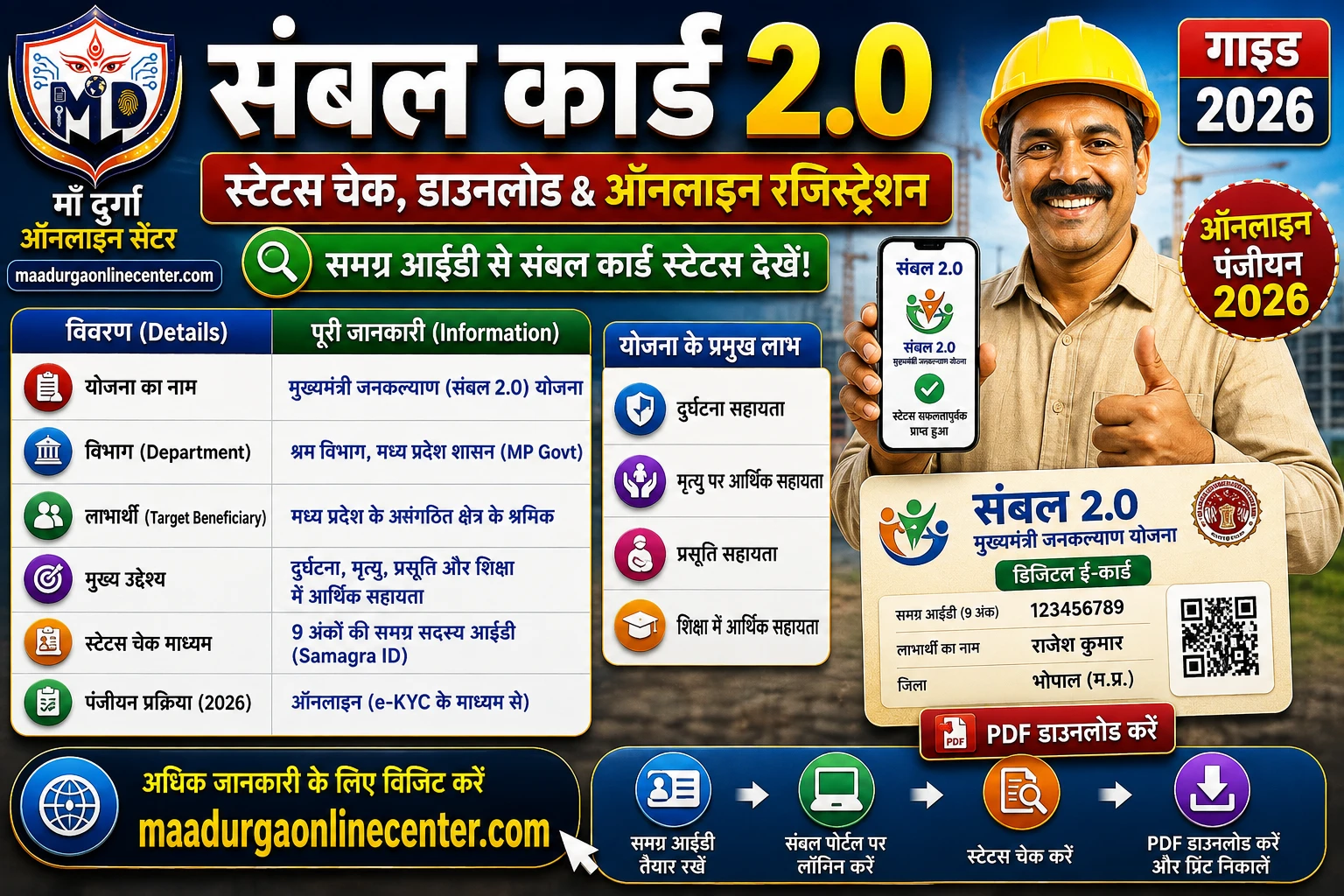 Sambal Card 2.0 Status Check Download 2026 Registration MP Portal Guide, Sambal Card Registration Online 2026, Sambal Card 2.0 Status Check Download